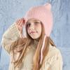 Cold-proof Children Knitted Hat Ear Protection Wool Hat Simple Beanie Hat Children