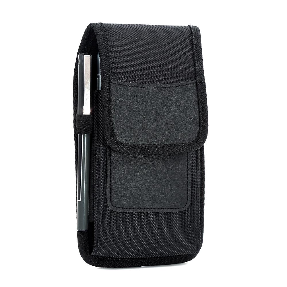 Men's Outdoor Phone Waist Pack: Oxford Nylon Vertical Belt Loop Coin Purse