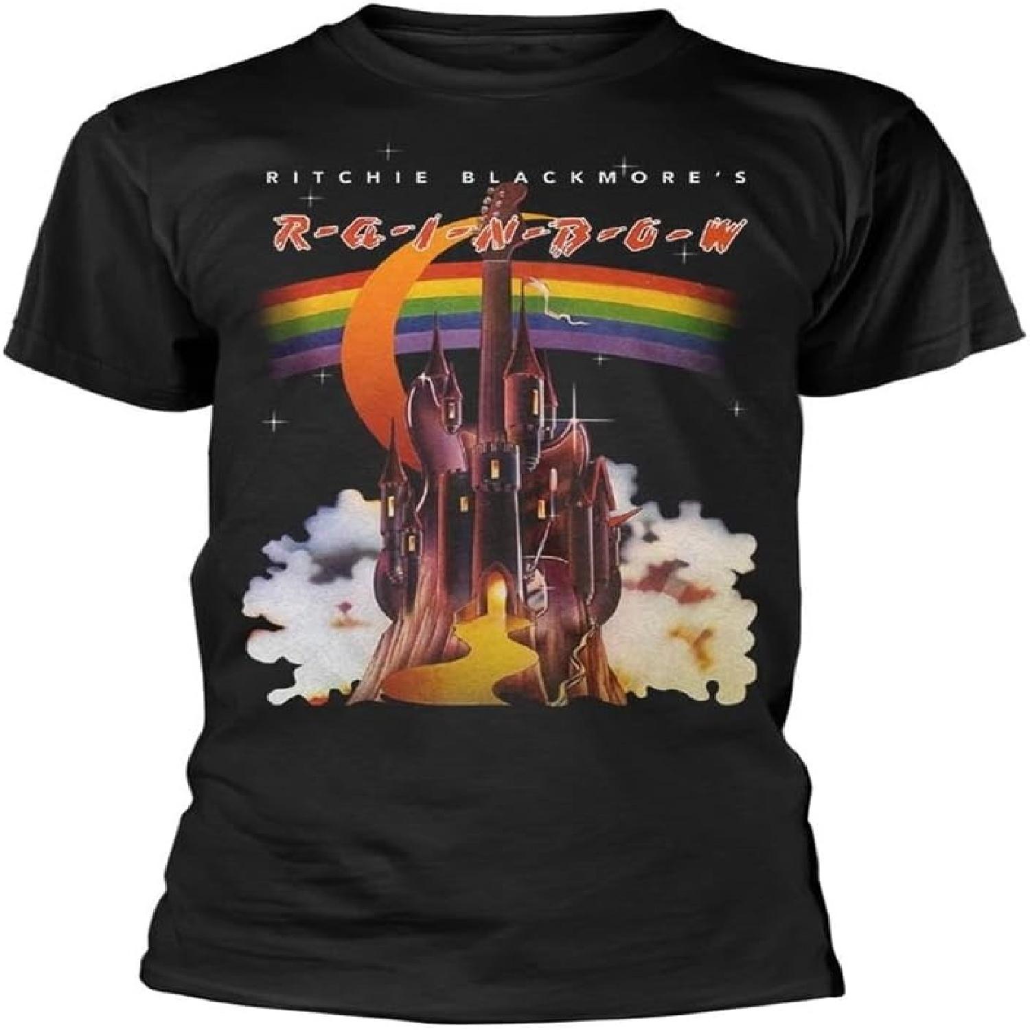 Rainbow  Ritchie Blackmore Album  (Black) T-Shirt S чёрный