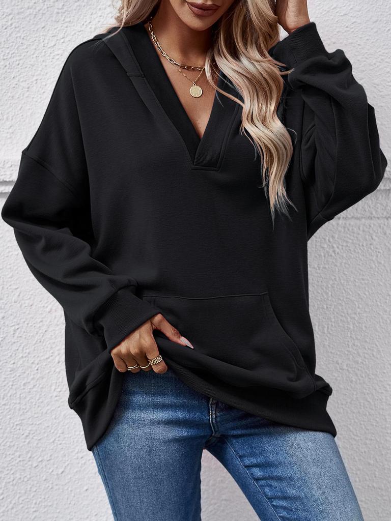 2025 Neues Damen-Sweatshirt mit Kapuze und Kängurutasche - Langarm-Herbst-/Winter-Oberteil