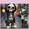 Shangjing's Charming Resin Craft Skeleton Figurines Unique Desk Car Accessories In A/b/c/d Variants