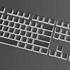 Double Skin Milk Pudding Mechanical Keyboard Keycaps, Luminous OEM Height, 130-Key Full Set