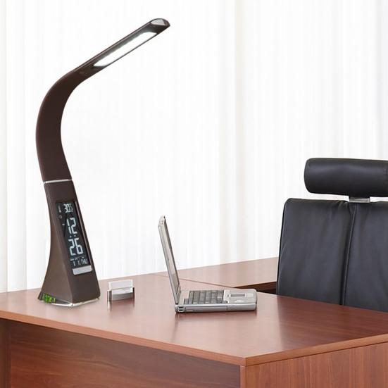 Lampă de masă LED Reglată luminozitate la atingere Controlul pâlpâirii Protecție gratuită a ochilor Design ecran digital Lumină albastră