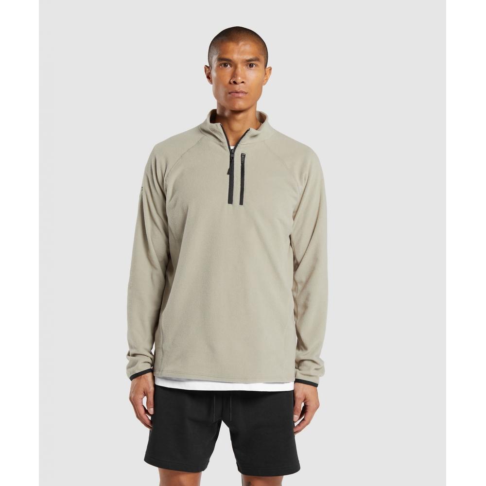 

GYMSHARK Флис 1 4 молнии Песочно-коричневый A5A2B NBZS XS