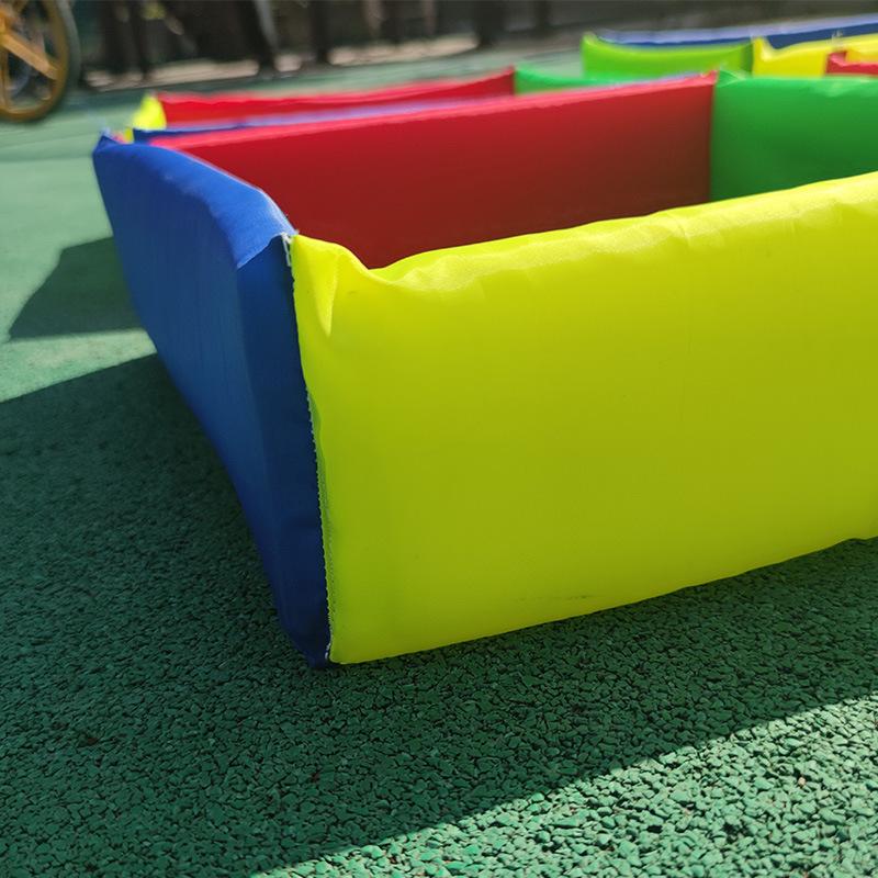 Children Fun Outdoor Games Jump Frame Drill Holes Toys Sensory Integration Training Kindergarten Kid Sports Props Multiple Plays