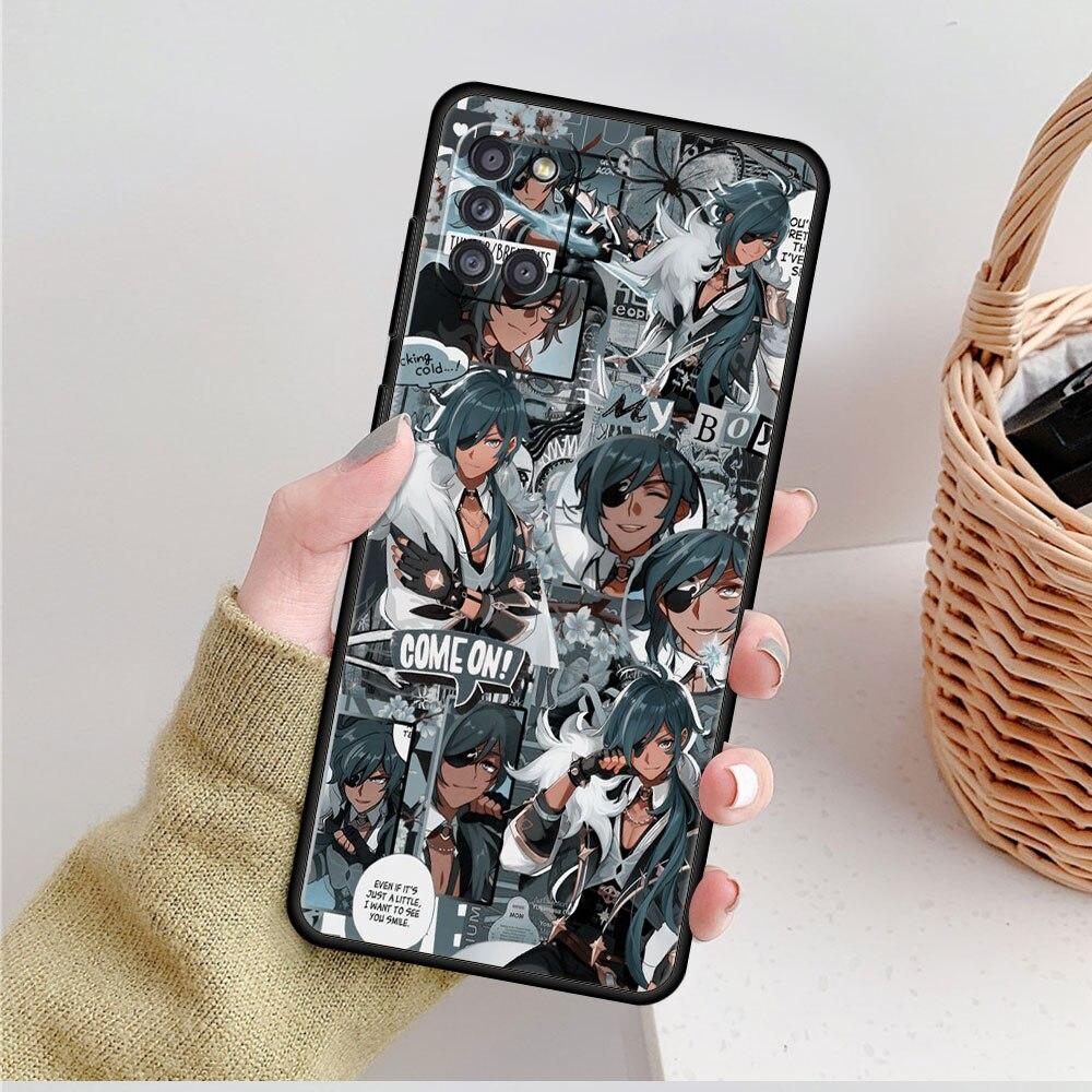 Luxusní Genshin Impact Anime pro Samsung Galaxy A51 A71 A52 A32 4G A41 A12 A02s A72 A21s A31 A23 A73 A03s A33 A52s Phone Funda