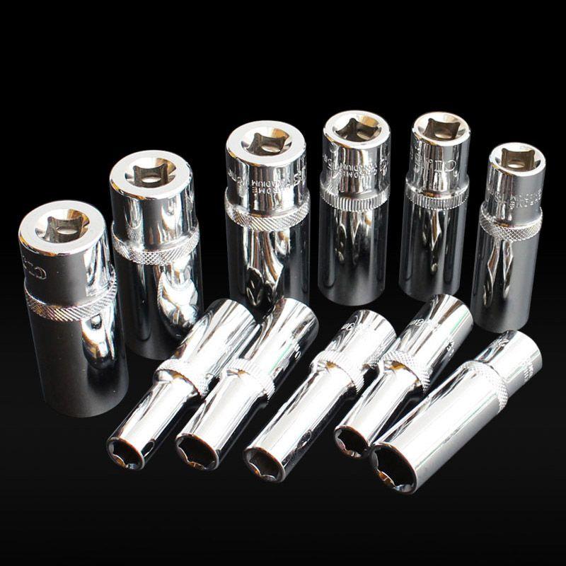 Premium Hex Drive Part 1/4" Drive Socket Set Long Deep 4-14 Mm Snap On Screwdriver