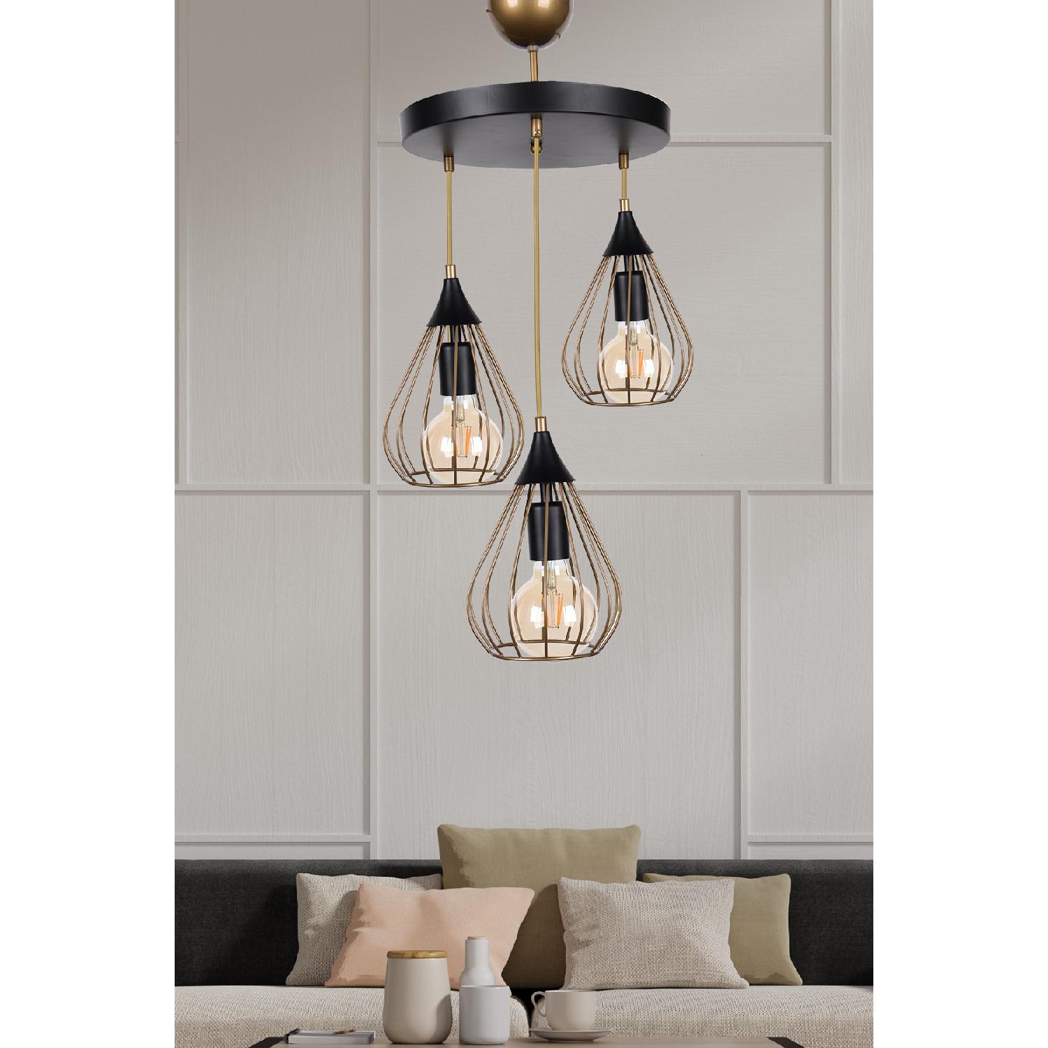 

Melan Люстра из 3-х частей Tumbled Black Mtla-46