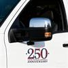 n 250 Years Decals - 10.2X6.1 in 250 Years Anniversary Waterproof Sticker for Trucks Car Trailer SUV Van or Any Smooth Surface, Removable - Bumper