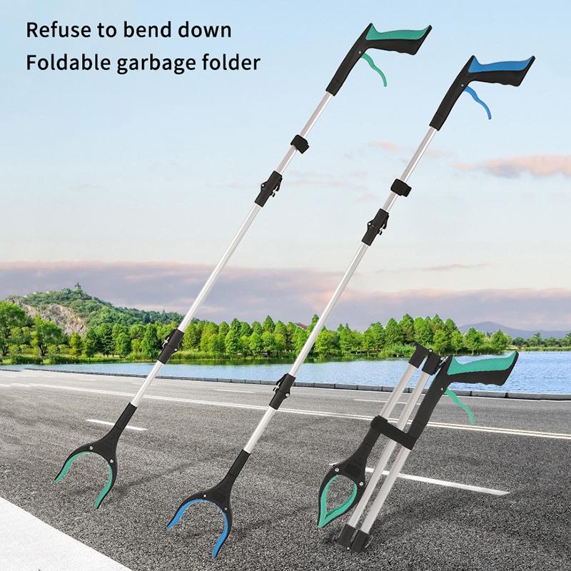Garbage Picker Gripper With 360 ° Rotating Clip Trash Grabber Pick Up Tools 80Cm Lightweight Foldable Gripper Extender Hand Tool
