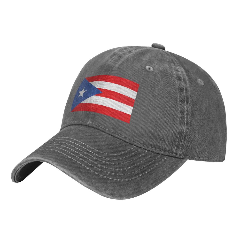 Puerto Rico Flag Baseball Caps Vintage Distressed Denim  Sun Cap Unisex Style Outdoor Running Golf Gift Caps Hat