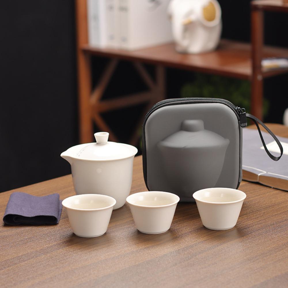Tea Making Tool Travel Tea Set with Storage Bag Teapot Set Kung Fu Tea Set  Tea Culture Lover