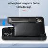 Phone Card Holder Magnetic Snap Detachable Multifunctional Self-adhesive Non-slip Smartphone Stand Zipper Closure
