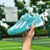 Velcro Children'S Football Shoes Boys And Girls Primary School Students Broken Nail Sneakers Artificial Grass Game Training Shoes