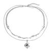 Double-layer Mangxing Necklace Light Luxury Premium Design Sweet Cool Cross Necklace Female Hip Hop Versatile Clavicle Chain 2026