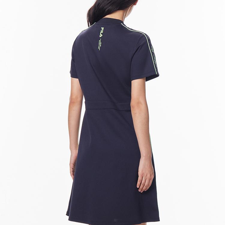 New FILA Short Sleeved Dress Women's Legend Blue F11W138307F-NV