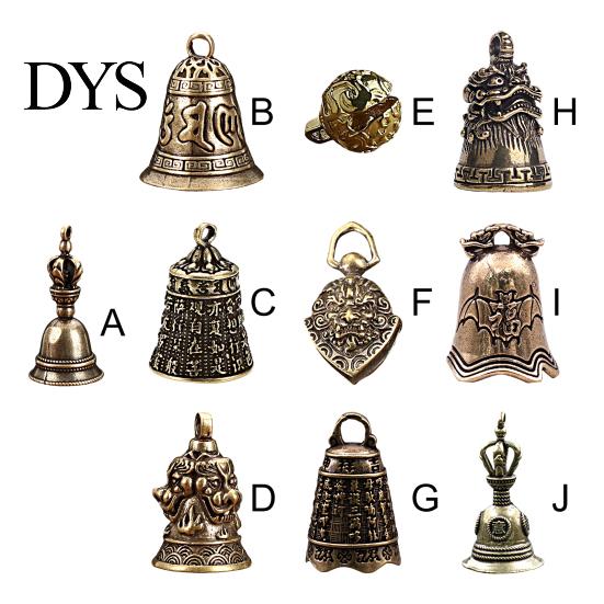 Brass Pendant Old Bronze Bell Finely Build Decorative Compact Decorate Gourd Non-deforming Antique for Living Room Ornament