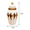 Ceramic Ginger Jar with Lid Vase for Flowers Temple Arrangement Porcelain Storage