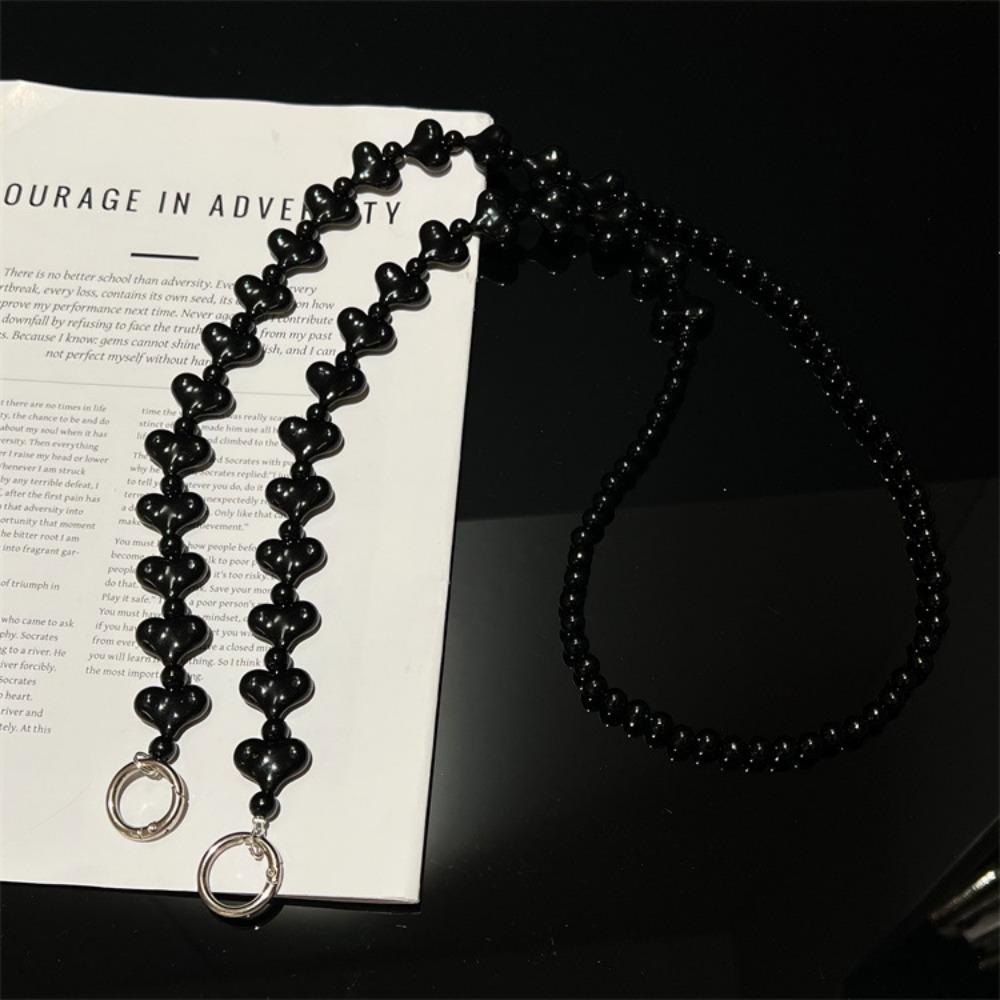 Crossbody Mobile Phone Chain Long Cellphone Lanyard Fashion Beads Phone Strap  Girls