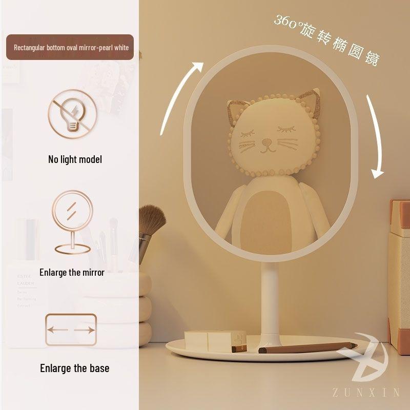 Tabletop LED Makeup Mirror: High-Definition, Compact Mirror for Dressing Table