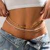 3pcs Sexy Bohemia Waist Chain Retro Belly Beads Elastic Body Jewelry Bohemia Bikini Summer Y2k Accessories Baya Africain Ventre