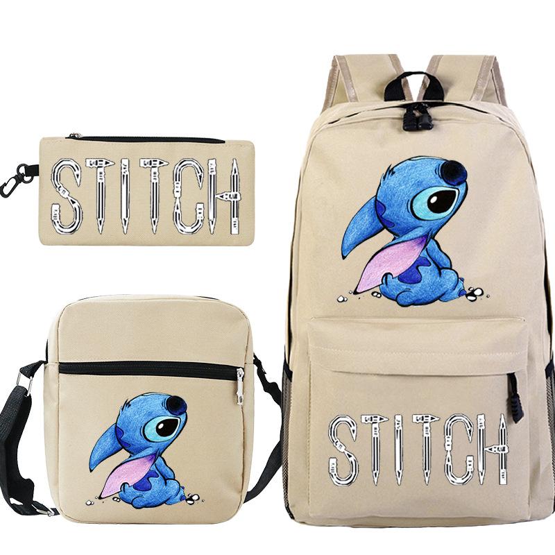 Children'S Backpack Cartoon Printed Schoolbag Shoulder Bag Pencil Case Set