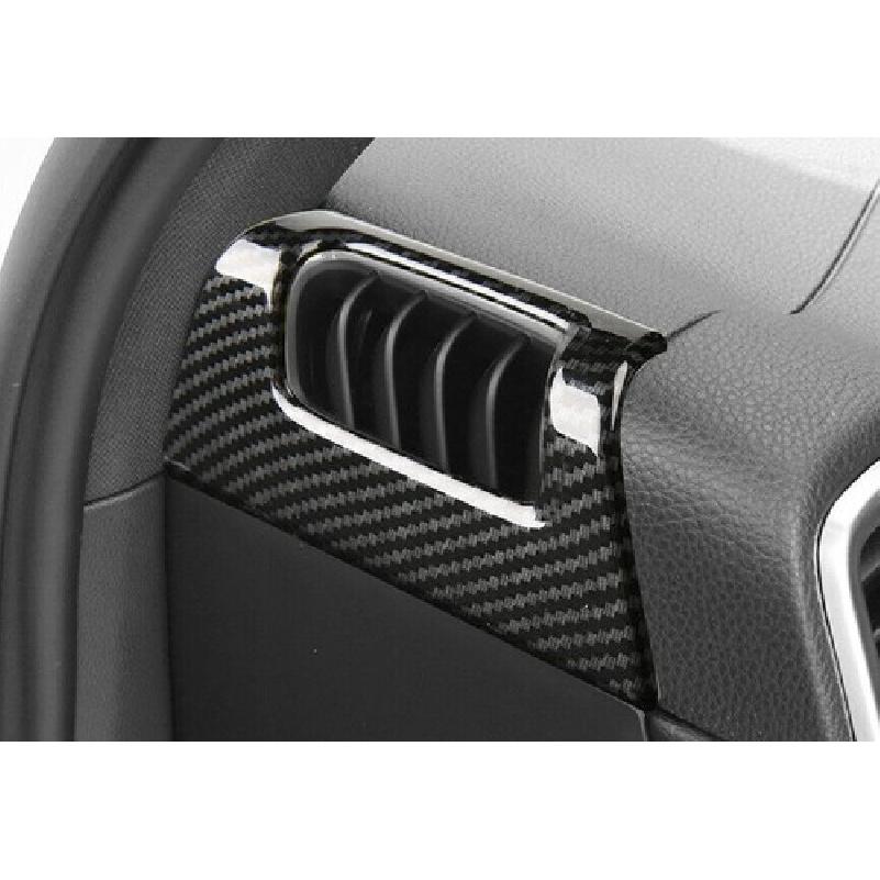 ABS Carbon Fiber L&R AC Air Outlet Vent Cover Trim For Porsche Cayenne 2018-2023