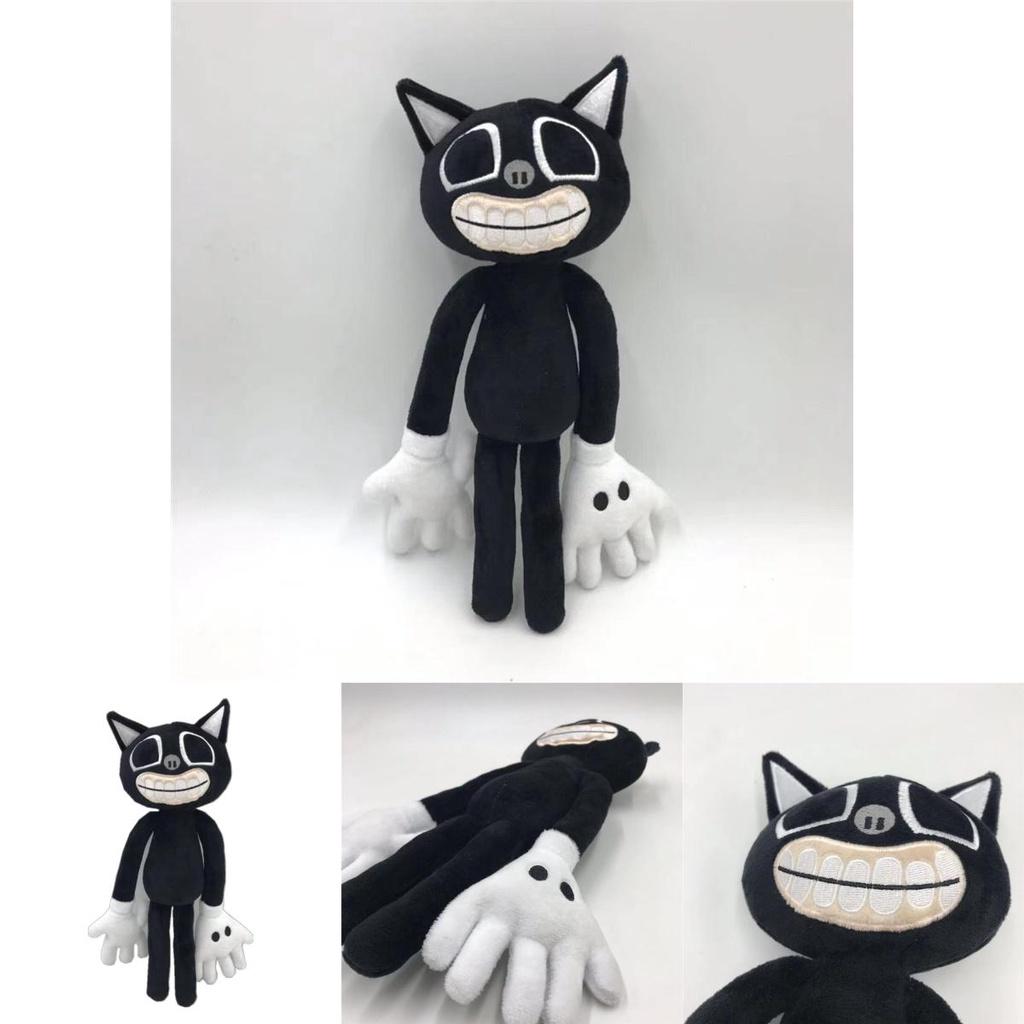 Adorable Siren Head Series Black Cat Plush Toy Cozy Stuffed Doll For Collectors
