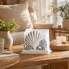 2D Flat Tissue Organizer Ocean Style Tissue Rack Gifts Napkin Holder  Home Kitchen