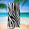 Sweet Leopard Print Beach Towel - Super Absorbent Quick Dry Microfiber, Bow & Butterfly Pattern Blanket for Picnic & Outdoor