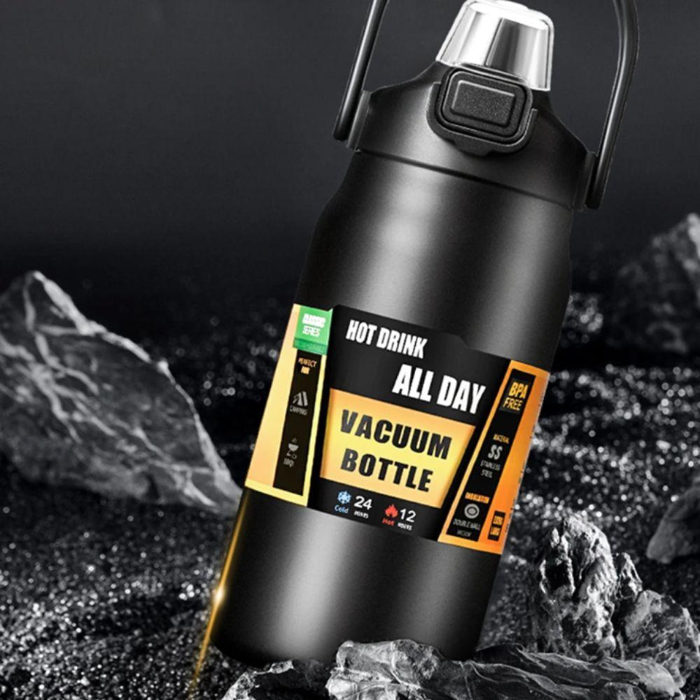 800/1000/1500ML Vacuum Flask with Straw Insulated Bottle Tumbler Sports Water Bottle  Hiking