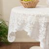 Stylish Lace Tablecloth For Centerpiece Decoration Washable Polyester Fabric Home Accent