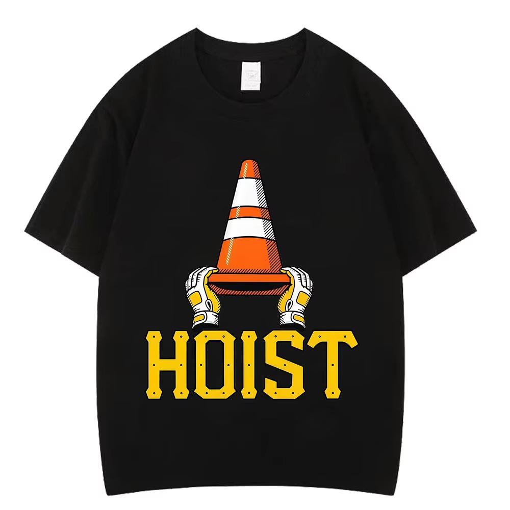 HOIST The Traffic Cone Funny Meme Tshirt Unisex Women Fashion Clothing Tshirts 2026 Summer Shortsleeved Casual Cotton Tshirts 2XL