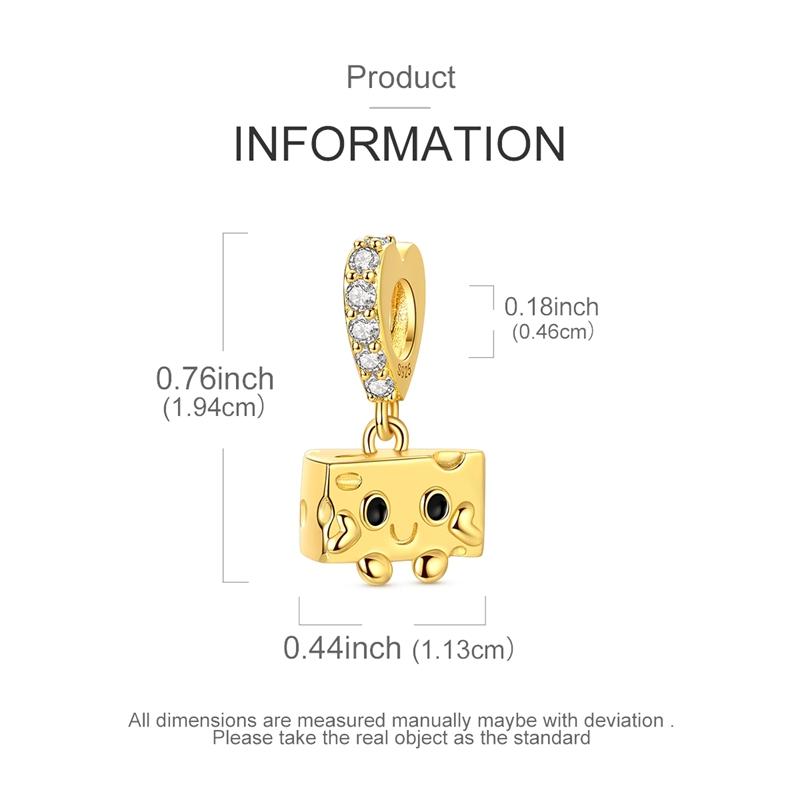 Copper Charms Beads Coffee Hexagram Phone Rings Pendants Fit Women Original Bracelet Diy Jewelry Gift