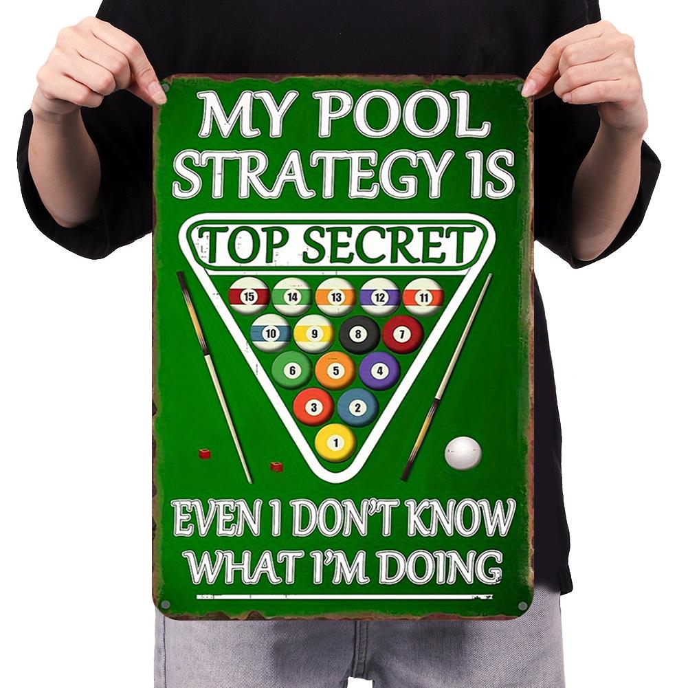 

LF# Винтажная металлическая пластина бильярд прямоугольная железная картина настенный декор 30x40