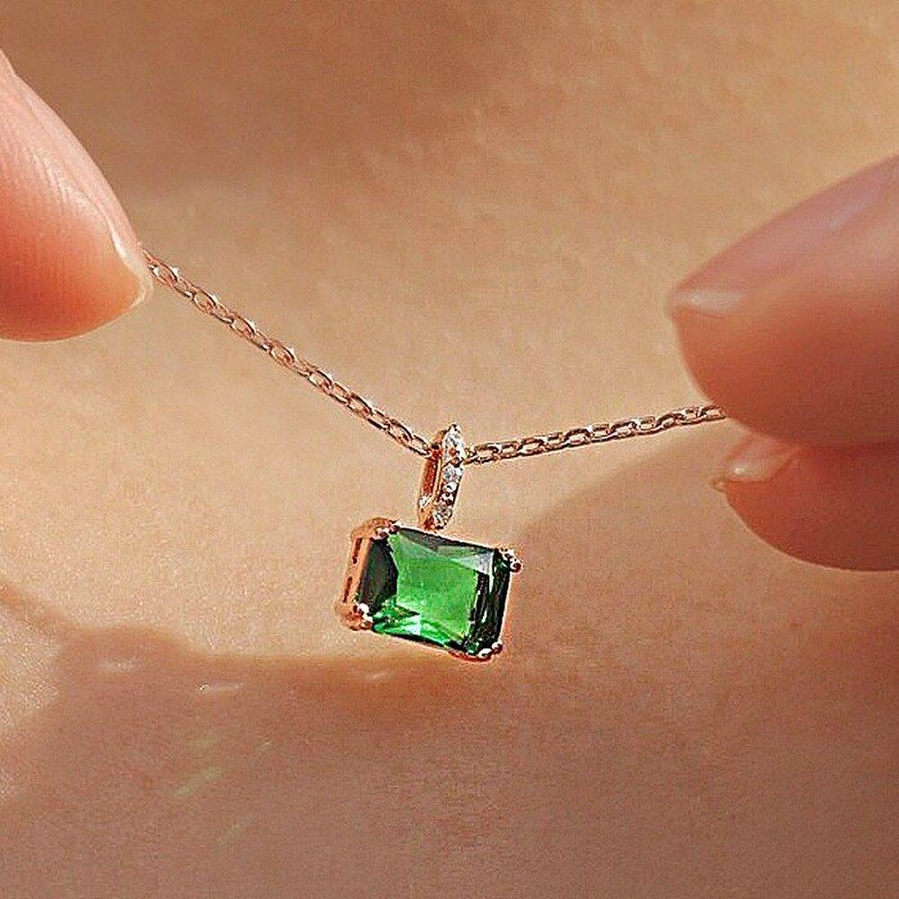 [Luvre Paris] Forest Emerald Necklace Na0379