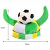Velvet Carnival Hat Football Themed Colorful Soccer Hat Sports Style Fully Enclosed Festive Party Cap