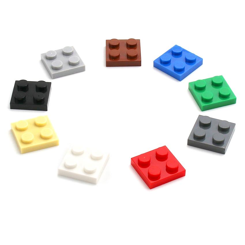 Thin Figures Bricks 2x2 Dots 3022 DIY Educational Creative Size DIY Bulk Set Building Blocks Compatible Classic Parts