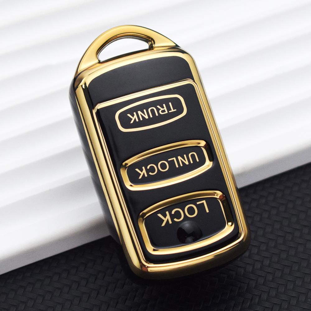 Husă pentru chei de mașină din TPU cu 2 și 3 butoane pentru protecția pentru telecomandă Mitsubishi 2001-2006 MONTERO SPORT
