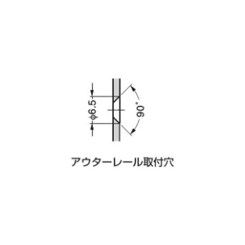 Sugatsune Aluminum Alloy Slide Rail AR3, Lightweight, 1 Piece (One Side) AR3-500