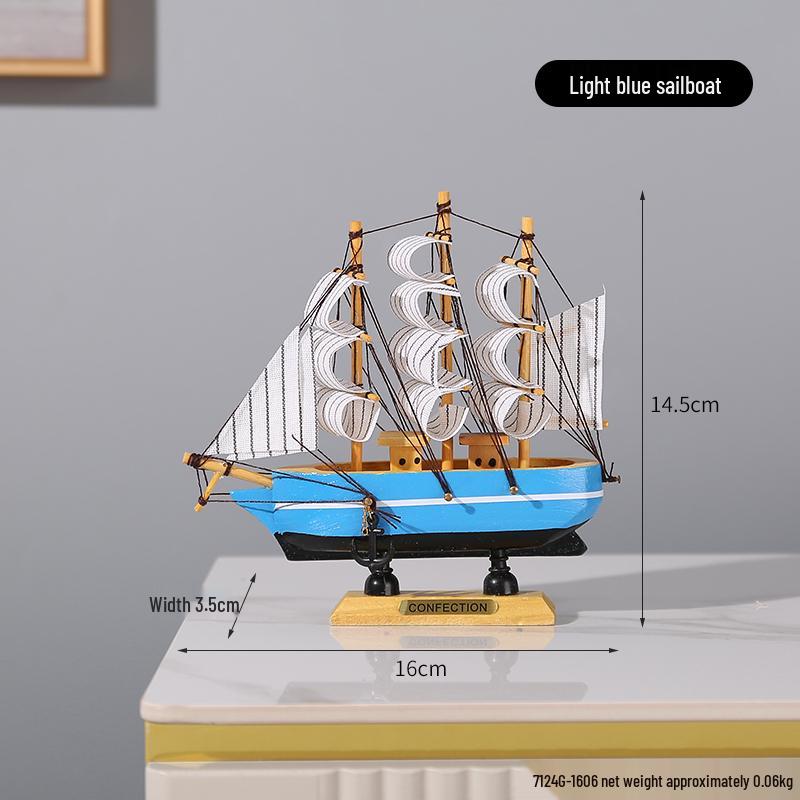 Segelboot Ornament - Modell für ruhige Fahrt zur Dekoration von Zuhause oder Büro