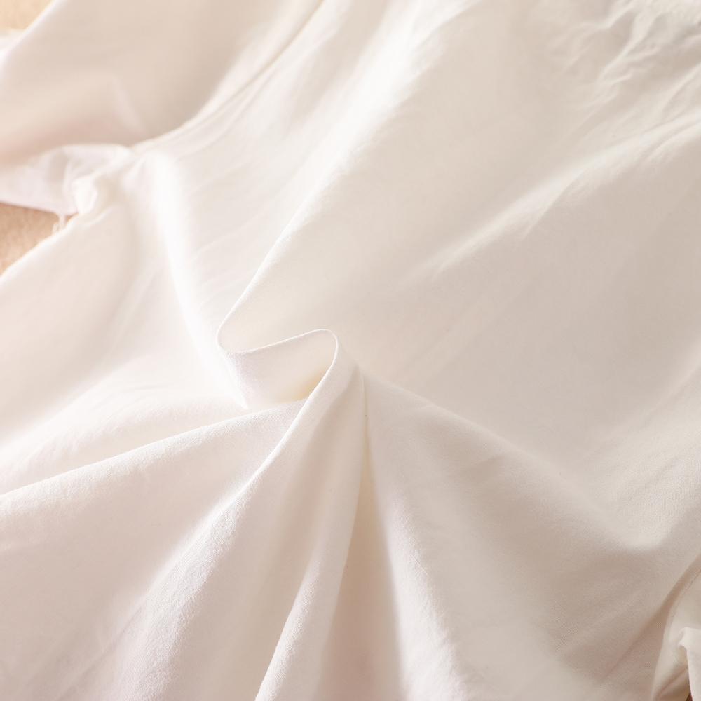 Girls White Shirt 100% Cotton 5-12T Embroidered Ruffled Collar Lace Trim Long Sleeved Top Kids Back To School Clothes