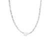 S999 Sterling Silver Elegant Square Necklace for Women, Versatile & Fashionable, Light Luxury, Simple Ins Cold Aesthetic, Personalized Design