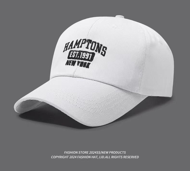 

Hamptons Baseball Embroidery Cap Outdoor Breathable Hat Peaked Caps Stylish Gift белый