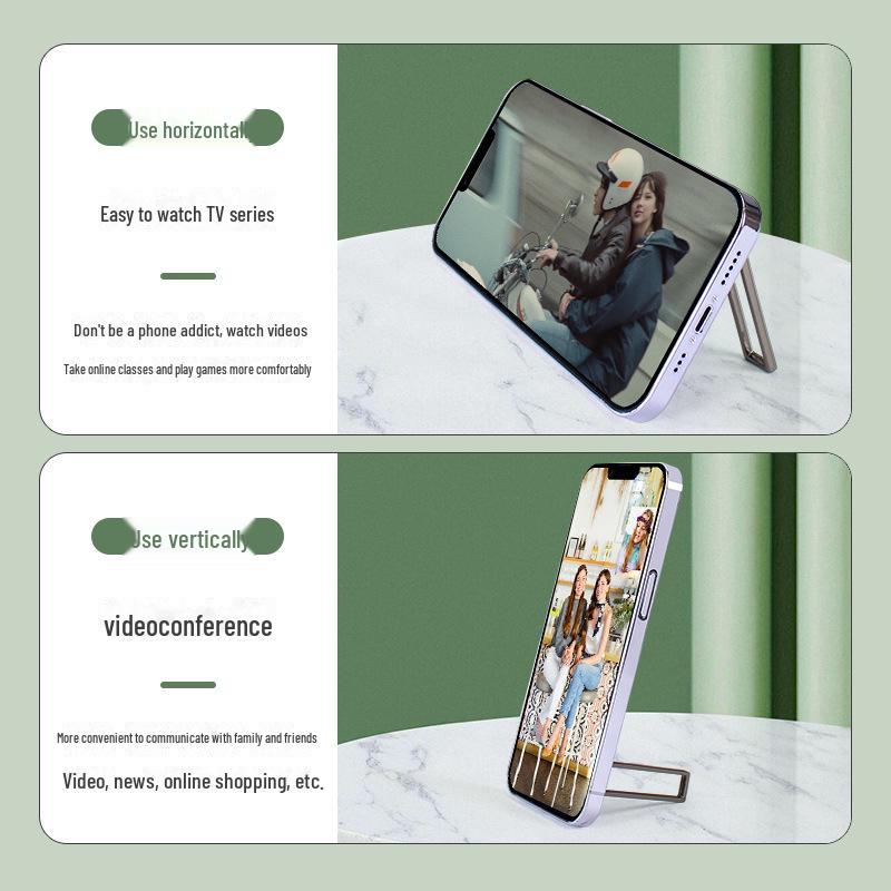 Faltbarer Unsichtbarer Handyhalter - Tragbar, Multifunktional, Unisex Desktop-Sticker