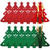 Xmas Tree Cutlery Bag Knife Fork Spoon Felt Holder Bags New Year Christmas Party Tableware Decor Festival Table Ornament