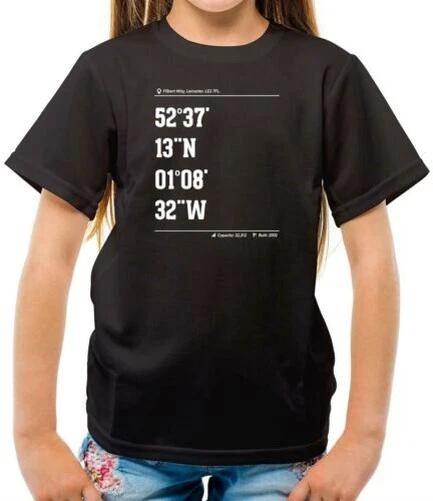 Stadium Coordinates Leicester - Kids T-Shirt - Football - Team - Fan - Love 130