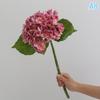 Blue Artificial Hydrangea Flowers Real Touch Green Artificial Hydrangea Branches Decoration Wedding Bouquet Flower Arrangement
