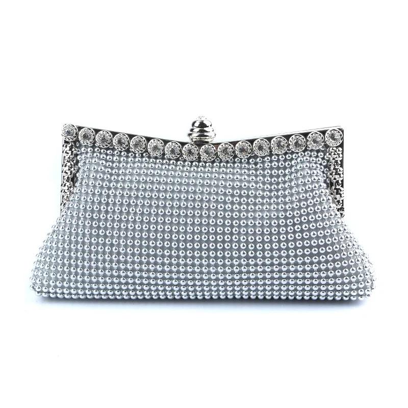 

Diamonds Beads Evening Bag Aluminum Sheet Evening Clutch Rhinestone Shoulder Bag Celebrity Party Handbags Luxury Bolsas Feminina