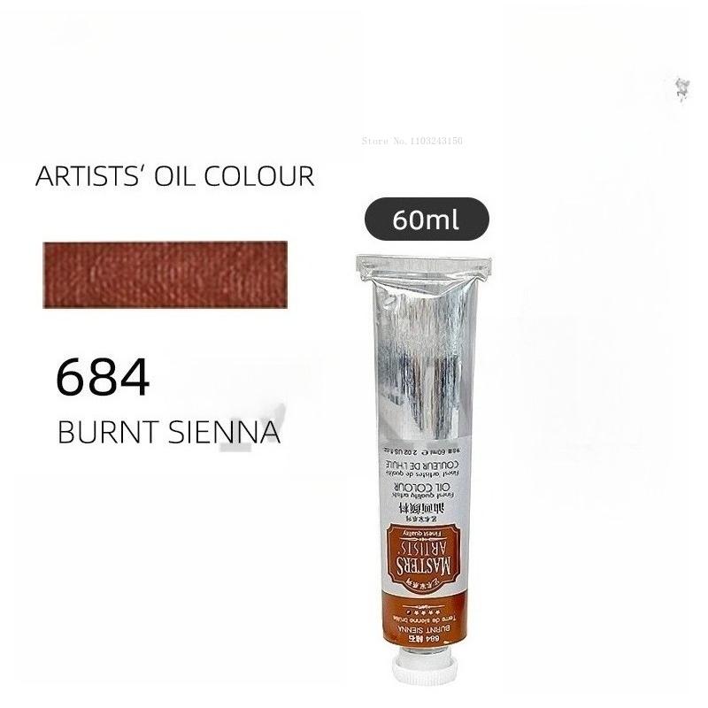 

60ml / Tube Artist Advanced Oil Paints Art Supplies Beginners Artistic Painting Works Graffiti Creation Watercolor Pigments (as the picture,60ml)